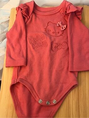 Hello Kitty Coral One-Piece Bodysuit in Pink